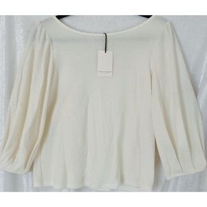 Green Envelope Balloon Sleeve Top